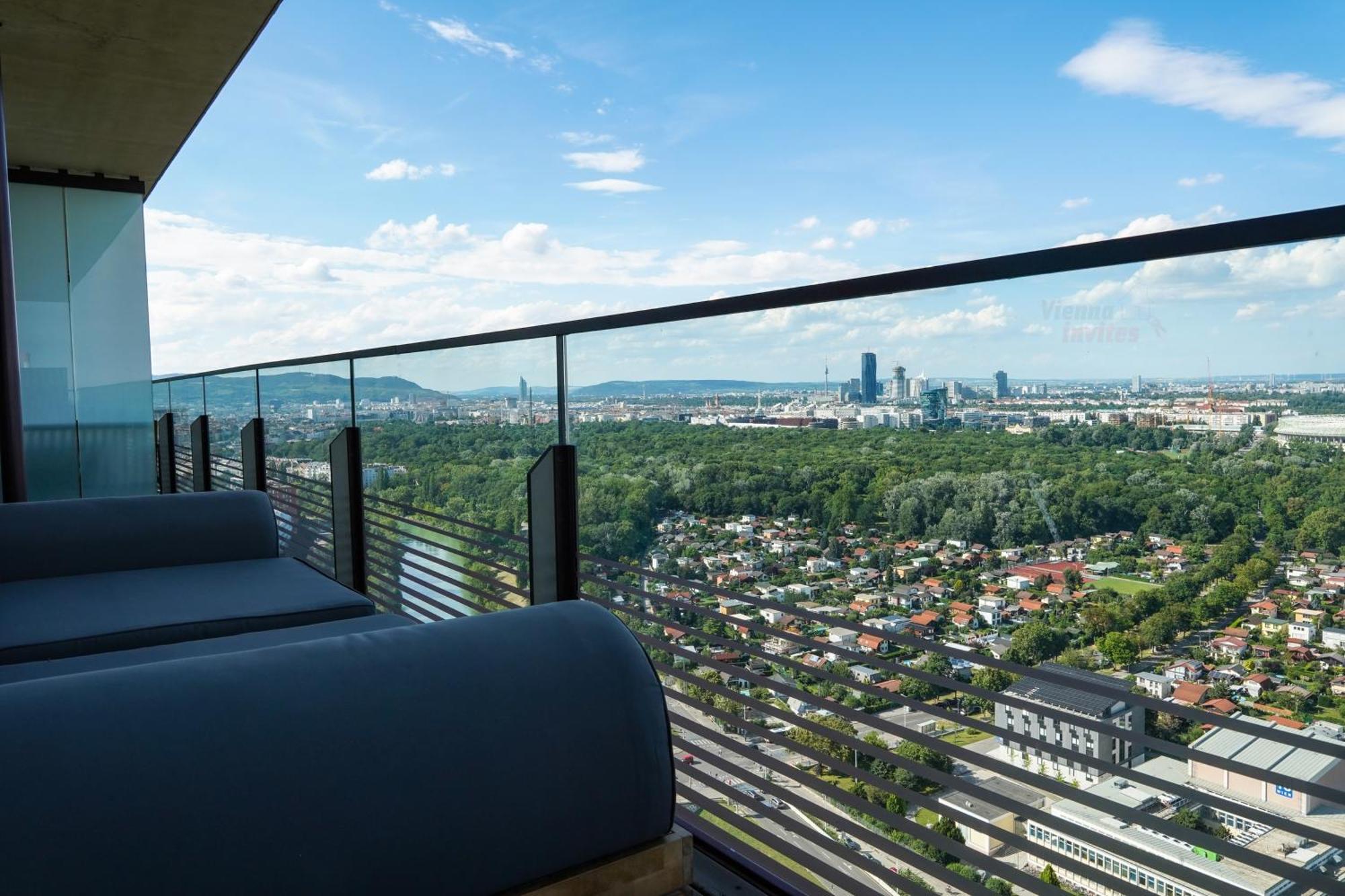 Triiiple 7Heaven - Amazing View On Top Floor With Rooftop Pool فيينا المظهر الخارجي الصورة